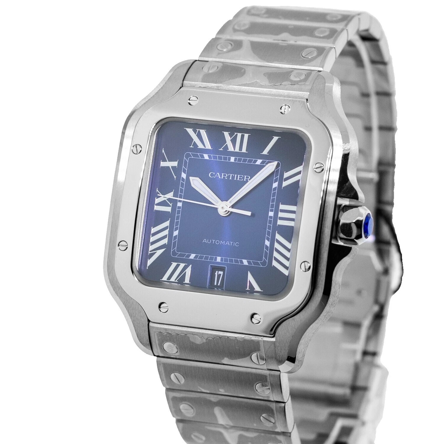 Повседневные наручные часы в корпусе из нержавеющей стали Cartier