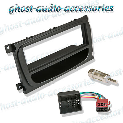 Single DIN Oval Black Facia Fascia for Ford Car Radio CD Stereo Fitting Kit