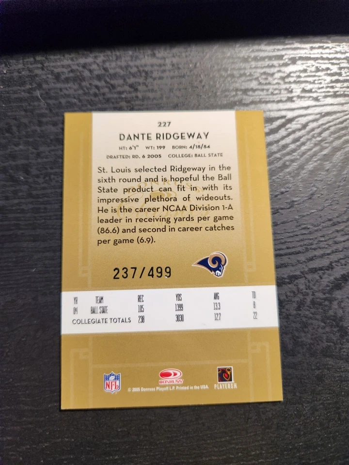 9 Card Lot! 04' & 05' Donruss Elite Classics & Timeless Tributes All RC & 1 Auto - Image 3 of 4