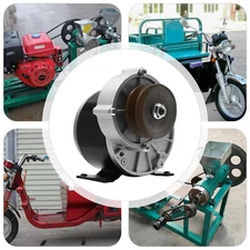 Brushed Motor Gear Reduction Electric Motor Gear Motor w/ Belt Pulley 12VDC 250W