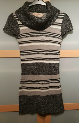 Honor Millburn,  Strickkleid, Kleid, Tunika,Rollkragen, warm, kurzarm, Gr. XS