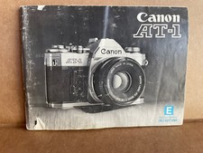 Canon AT-1 Genuine Original User Instruction Manual Booklet