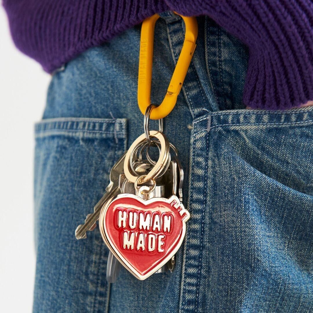 NEW Human Made HEART KEY CHARM Gold 2024 Humanmade Key chain NEW Human Made HEART KEY CHARM Gold 2024 Humanmade Key chain