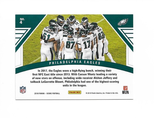 2018 Score Football Insert Singles Complete Your Set U-Pick Free Shipping - Picture 51 of 173