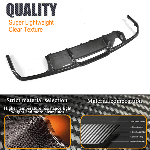 Carbon Diffusor Heckdiffusor für Mercedes CLS W218 C218 CLS63 Spoiler Heckansatz - Bild 9 von 13