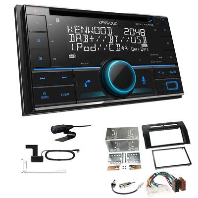 Kenwood DPX-7300DAB Autoradio Bluetooth DAB+ für Toyota Corolla Verso schwarz