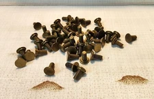 Barn Clean Out FINIAL SCREWS lot of 50 Brass color Lamp Parts