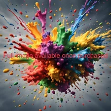 Paint Splat 2.0 | High Resolution Digital Wall Art Print | Download