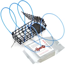AirFly 6-Loop 5oz Crab Snare Trap for Fishing Poles: For Dungeness  & Blue Crabs