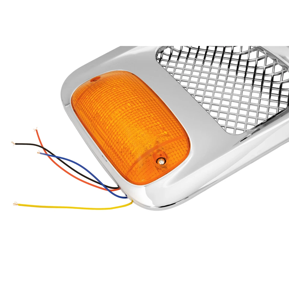 For 1997-2009 Sterling Truck Chrome Air Intake Trim Hood Side Vent (Pair of Two) - Image 4 of 4