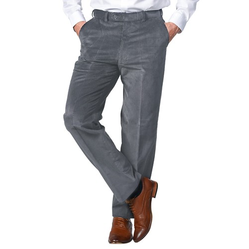 Men’s Corduroy Cord Trousers Pants Quality High Waist Expandable Waist Upto 60" - Picture 13 of 39