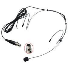 Earset Headset Microphone TA3F 3pin Mini XLR For AKG Samson Wireless Dual System
