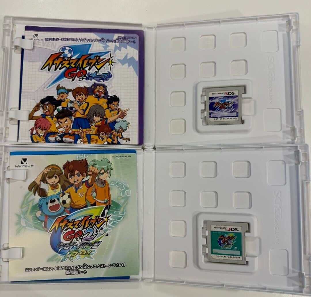 Inazuma Eleven GO Dark & GO 2 Chrono Stones Raimei set Nintendo