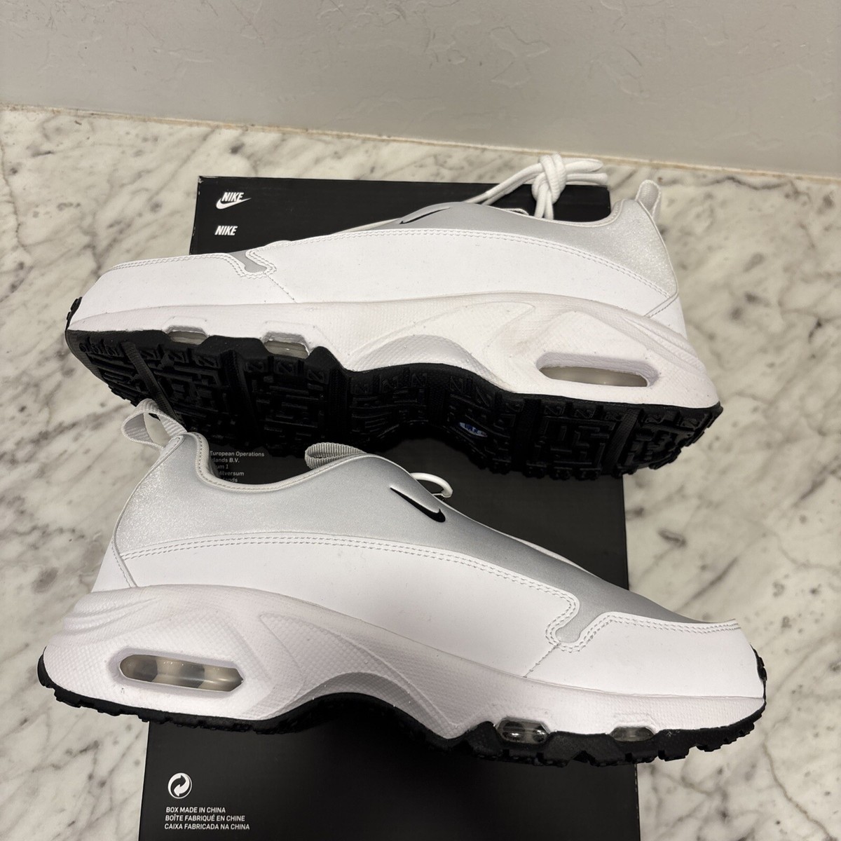 GARCONS×Nike Air Max ホワイト スニーカーUS 9