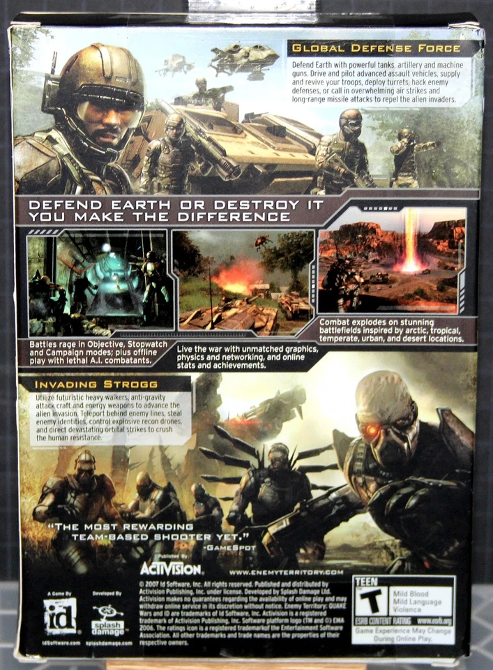 ENEMY TERRITORY QUAKE WARS PC Game  WIN XP/Vista v. 2007 - Image 2 of 4