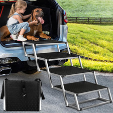 Extra Wide Dog Stairs for Large Dogs,Dog Stairs for Cars,Foldable Dog Ramp Pet S