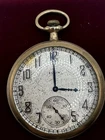Antique Illinois Elgin Yellow Gold Filled Engraved Pocket Watch Designed