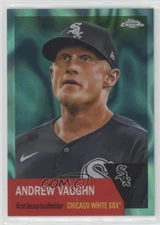 2022 Chrome Platinum Anniversary Aqua Lava Refractor /299 Andrew Vaughn #16 4z8