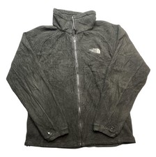 The North Face Fleece Jacket Mens Medium Black Full Zip Outdoor Hiking Warm