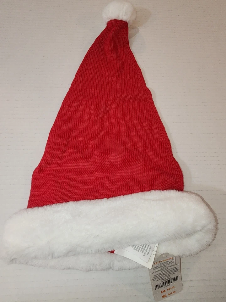 Sombrero de Papá Noel Gymboree para 12-24 Meses Nuevo con Etiquetas Vacaciones de Navidad Foto 3 de 4