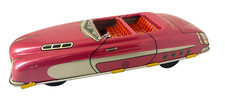 Vintage 1950s Marx Red Mechanical Roadster Convertible
