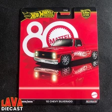 Custom HotWheels card Mattel 80th Anniversary 83 Chevy Silverado Square Body C10