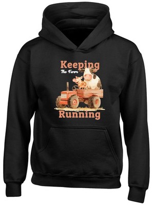 Keeping the Farm Running Farming Animals Kinder Hoodie Geschenk Kapuzenshirt