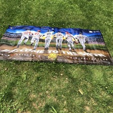 Póster banner de béisbol DIRECTV MLB 2019 Welcome To The Show 4’X8’ Man Cave
