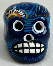 Small Ceramic Sugar Skull Figure Day of the Dead Mexico