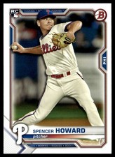 2021 Bowman Spencer Howard Rookie Philadelphia Phillies #16