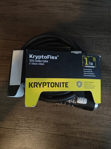 Kryptonite Kryptoflex 1218 Combo Cable Lock 180cm Bike Security NEW Sealed Cond
