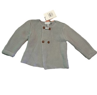 Elegant Baby Sofia & Finn Gray Baby Cardigan 18 mo Chunky Knit Sweater NWT