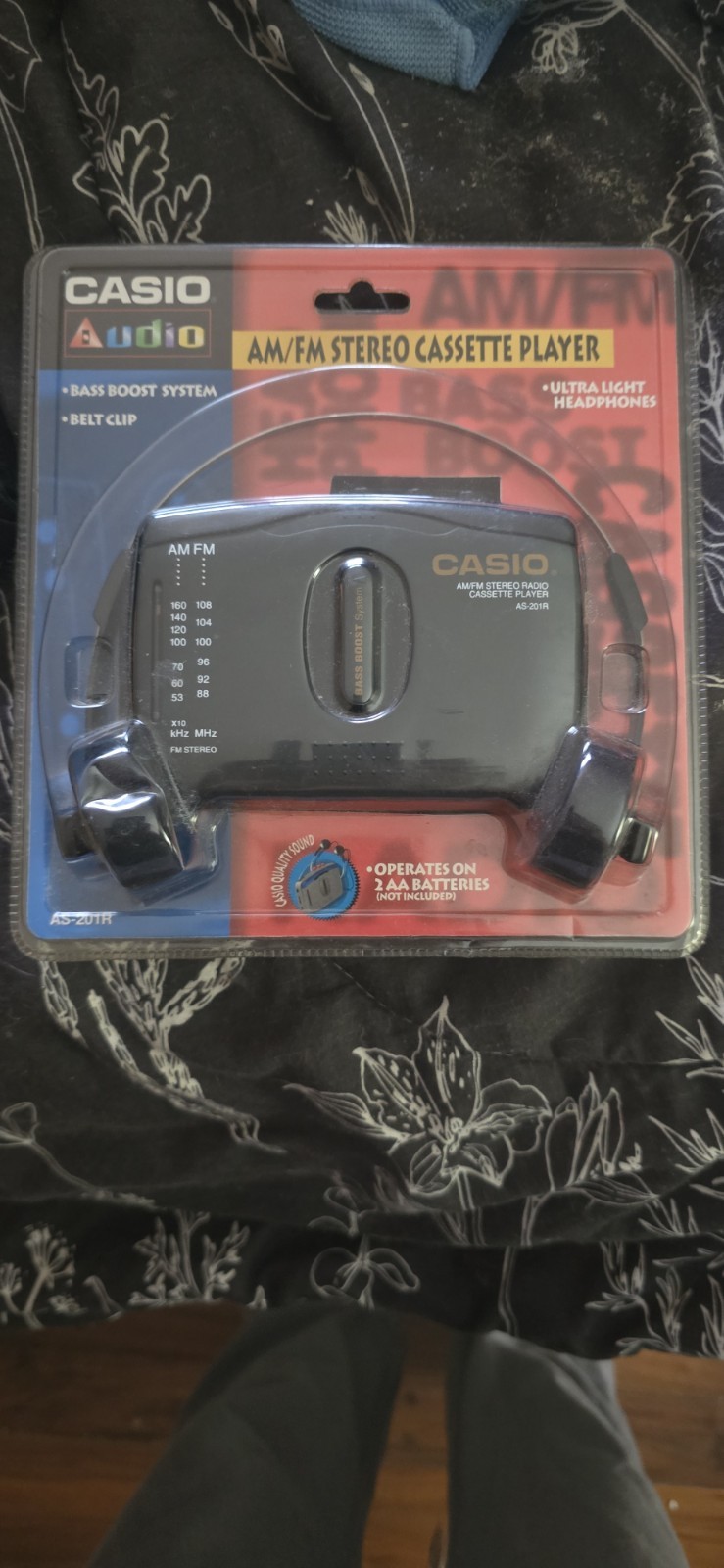 1980s Vintage Casio AS-201R Personal Stereo Cassette Player 