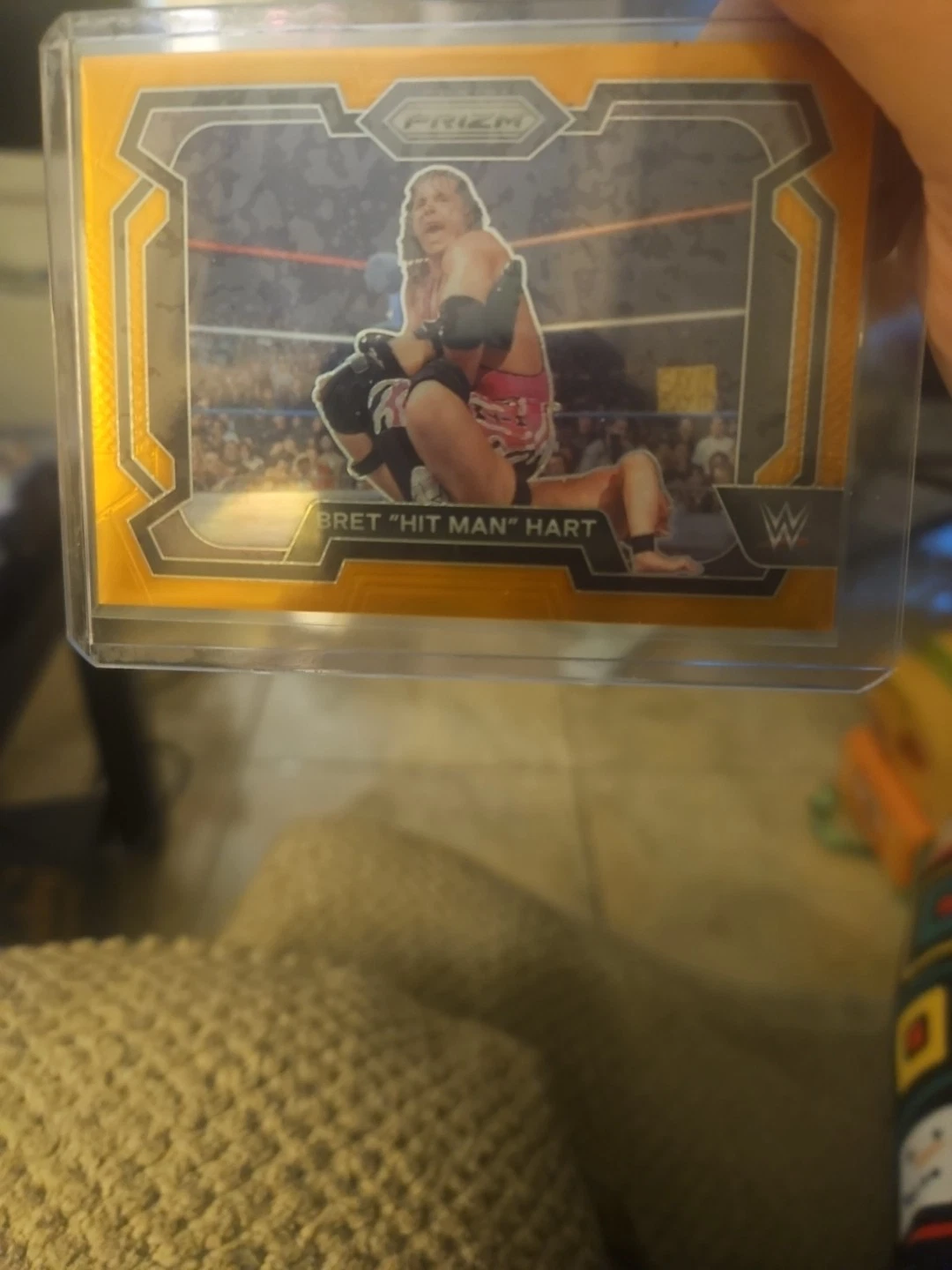 2024 Panini Prizm WWE - Bret Hart #26 Orange Prizm #45/99
