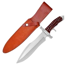 CUSTOM HANDMADE D2 STEEL RAMBO LAST BLOOD BOWIE KNIFE, TACTICAL SURVIVAL KNIFE