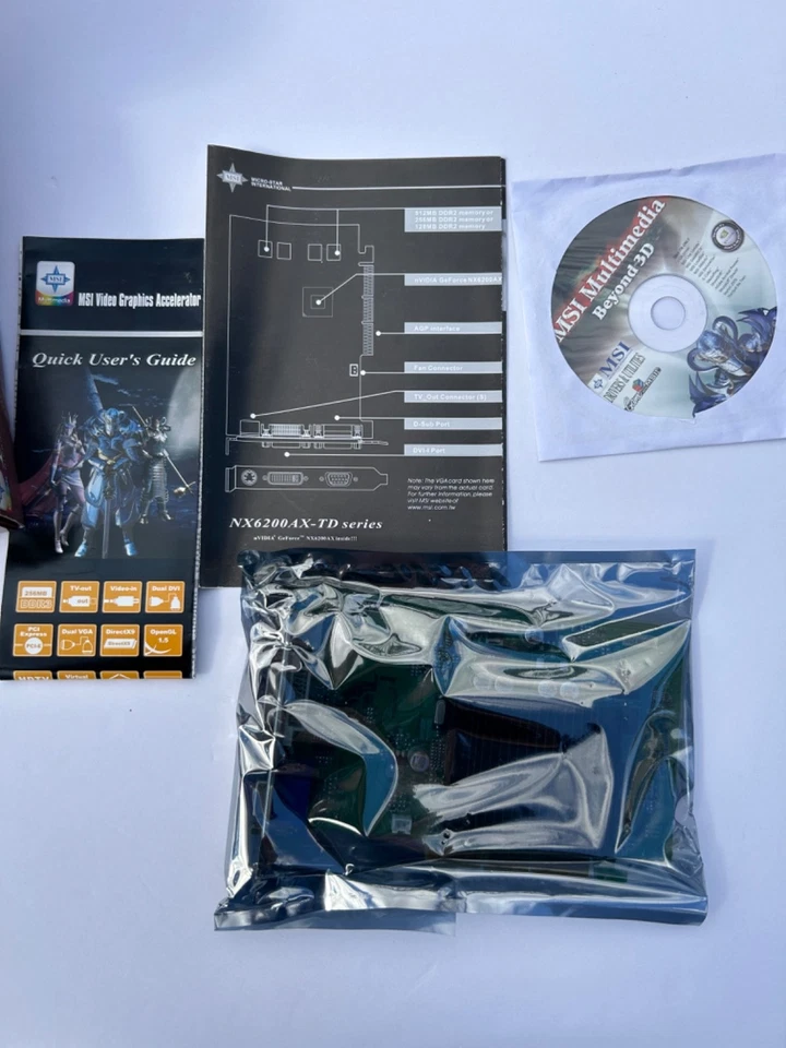 MSI NX6200AX-TD256 GeForce 6200 256MB GDDR2 Video Card GPU D2 sealed card Nvidia - Image 4 of 4