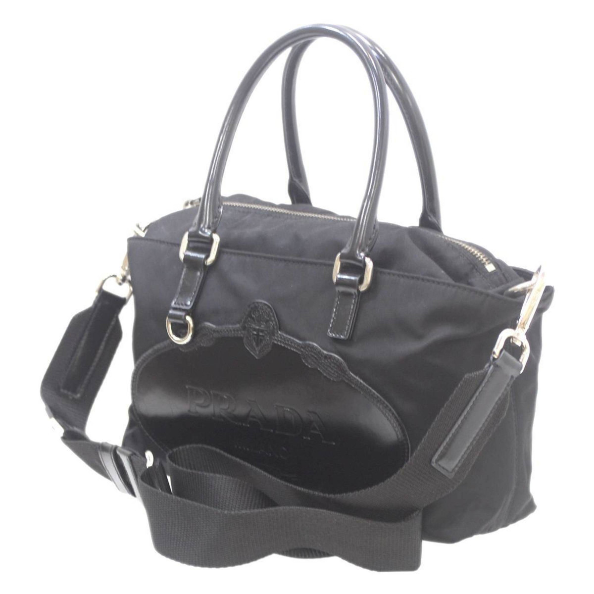 PRADA Prada 2way bag handbag shoulder nylon black BR3228 GC PRADA Prada 2way bag handbag shoulder nylon black BR3228 GC