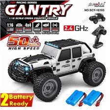 80KM/H Rc Cars 1/16 Off Drift Road 4WD with LED 2.4G Waterproof Remote Control