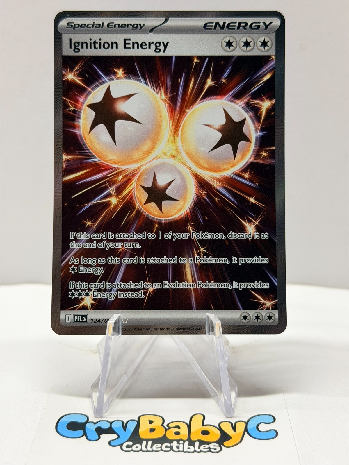 Pokemon Ignition Energy 124/094 Phantasmal Flames ME Ultra Rare Full Art