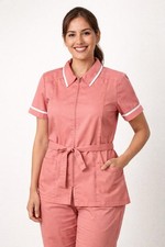 Genuine Vintage Housekeeping Maid Waitress Tunic & Trousers Uniform Set, L-XL