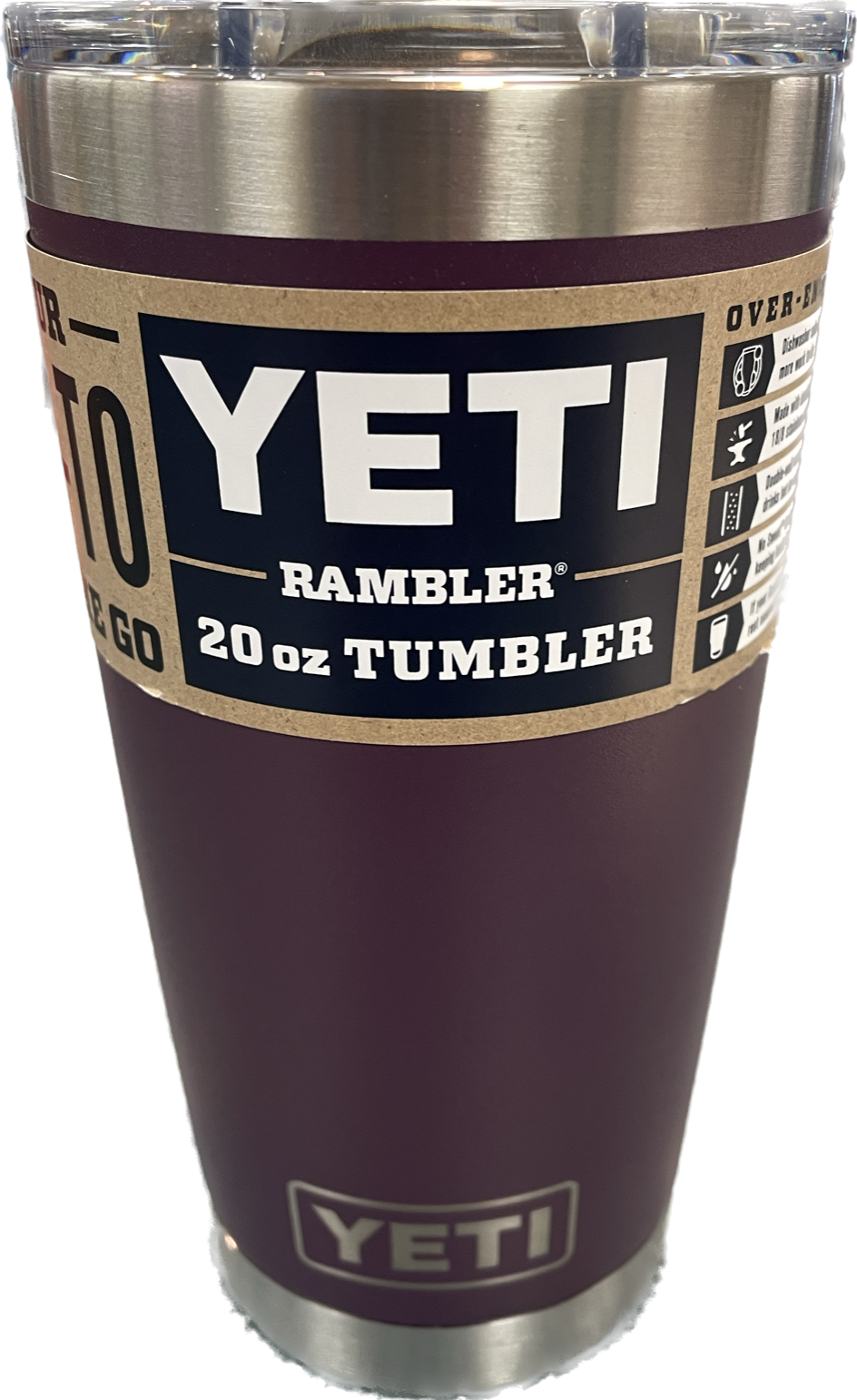 Yeti like 20 ounce grey tumbler with large cardinal waffle – MBA Big Red  Store