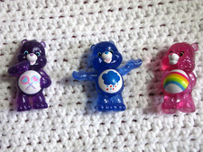 CARE BEARS Glitter Fun Figure Cheer GRUMPY SHARE Lot 3