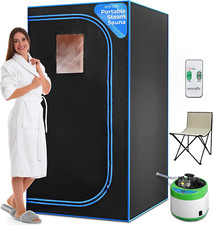 Portable Sauna Box for Home, Steam Sauna Tent with Extra Large 4L Steamer - Incl