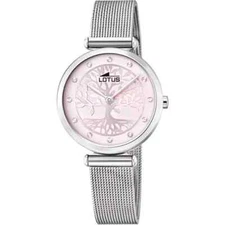 Lotus 187082 Womens Stainless Steel Bracelet Pink Analog Dial Quartz Wristwatch