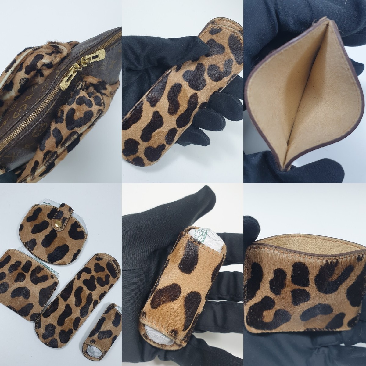 Auth Louis Vuitton Alma Alaia Leopard Azzedine Monogram