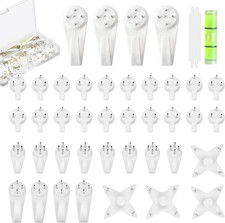 42 Pack Non-Trace Picture Hooks Picture Hanging Kit PictureFrame Fixing,Hardwall