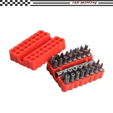 33pcs Hex Head Drill Bit Bits&1/4 Extension Bit HolderSet with Screwdriver  USA