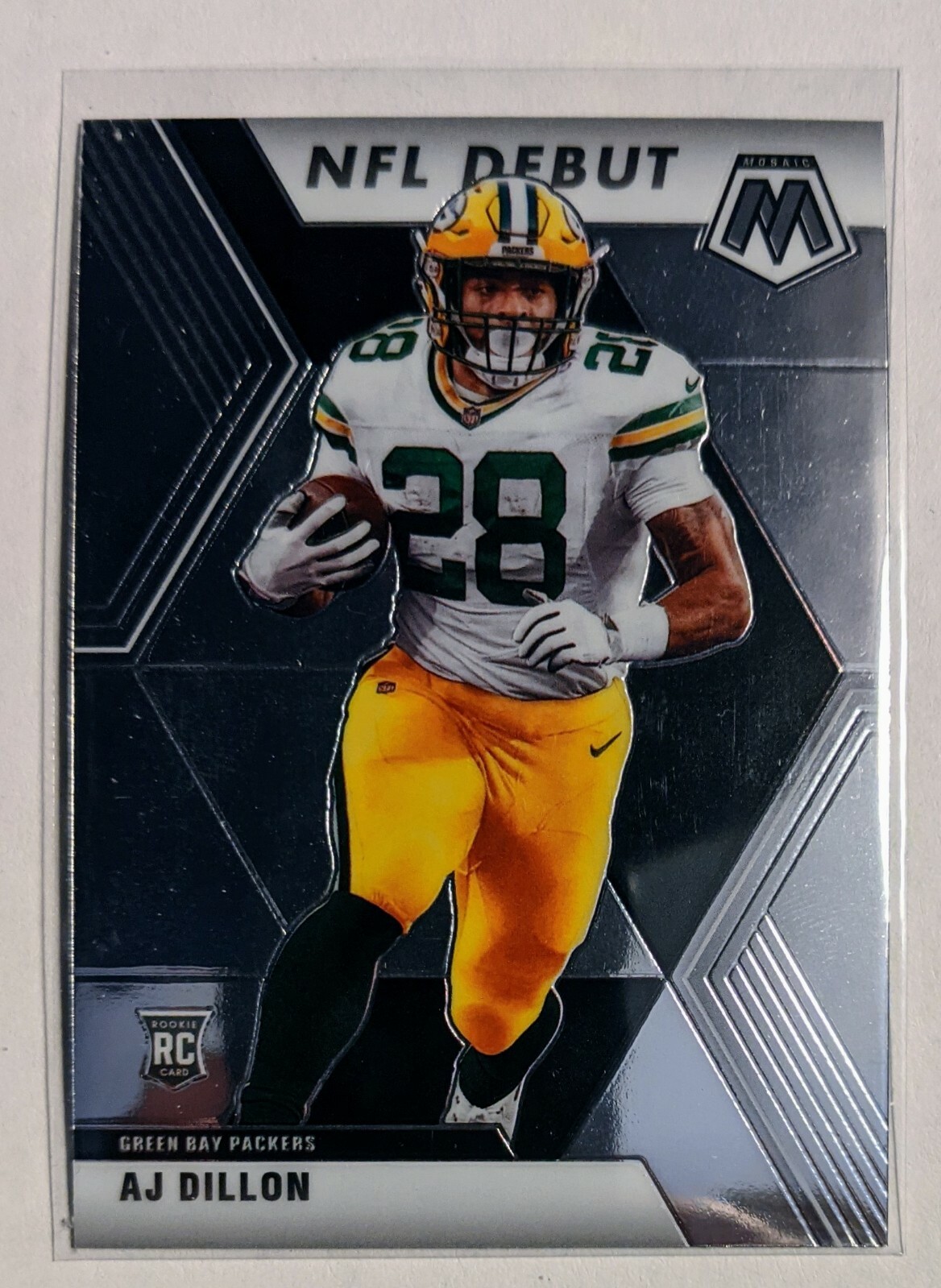 2020 Mosaic AJ Dillon NFL Debut RC Rookie #279 Green Bay Packers