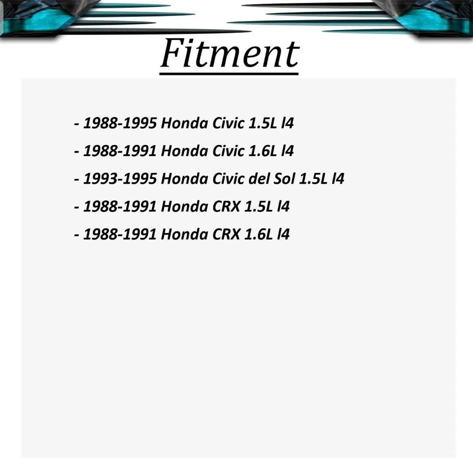 Junta de culata de motor MAHLE para Honda Civic del Sol 1993 1994 1995 1,5 L Foto 2 de 3