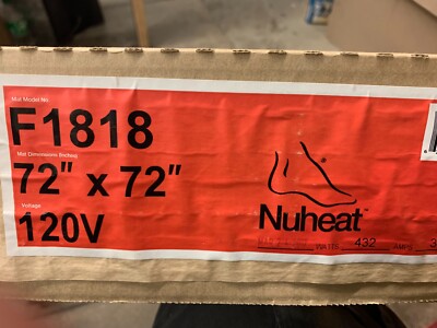 Nuheat Electric Floor Heating System Mats - 72 X 72 F1818